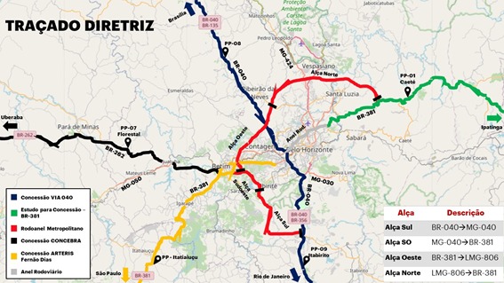 Rodoanel da Região Metropolitana de BH permitirá redução de mais de mil acidentes por ano